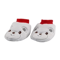 Temps de vacances Christmas Grey Bear Baby Boties