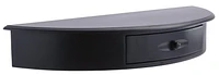 kieragrace Providence Morris Half Moon Shelf - Black, Matte Finish