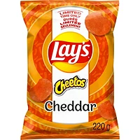 Lay’s Cheddar Flavoured Potato Chips, 220 g.