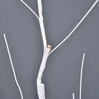 Outsunny 5FT Garden Birch Tree Light with 58 Warm LEDs and 8 Light Modes, DIY Artificial Tree Lamp for Outdoor and Indoor Birthday Wedding Party