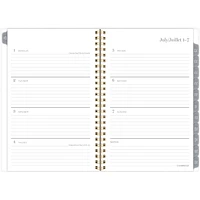 Cambridge 12M Smp Floral Noir et Blanc Agenda '25 Agenda