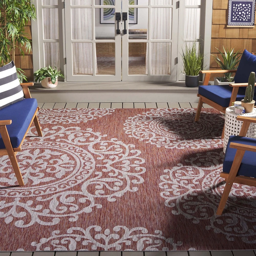 SAFAVIEH Courtyard Raquel Tapis Géométrique Intérieur/Extérieur
