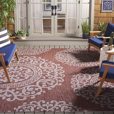 SAFAVIEH Courtyard Raquel Tapis Géométrique Intérieur/Extérieur