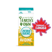 Earth's Own Oat Zero Sugar Beverage Vanilla 1.75L, Zero Sugar Oat Bev 1.75L
