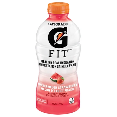 Gatorade Fit Watermelon Strawberry Electrolyte beverage 828 mL, Bottle, 828mL