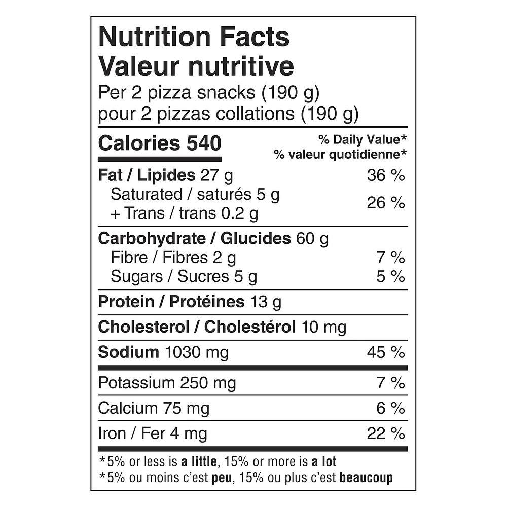 Pillsbury Pizza Pops, 3 Meat, Frozen Pizza Snacks, 380 g, 4 ct, 4 pizza snacks, 380 g