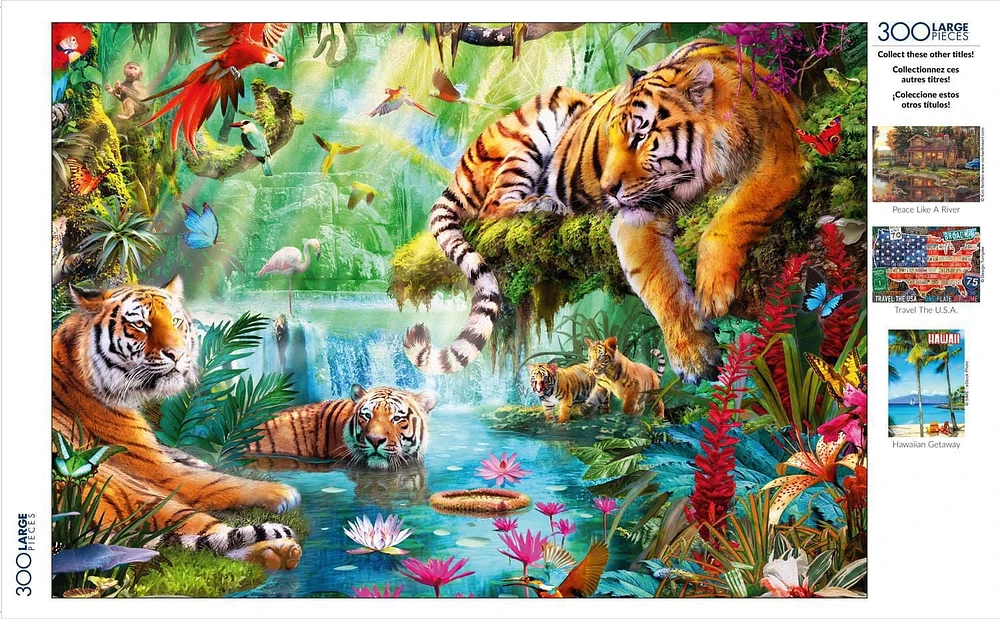 Buffalo Games Large Pieces Tiger Lagoon 300 Piece Jigsaw Puzzle