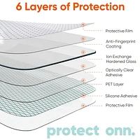 Protection d'écran en verre Corning durable pour iPhone 15 Pro/iPhone 14 Pro Grande clarté et anti-salissures