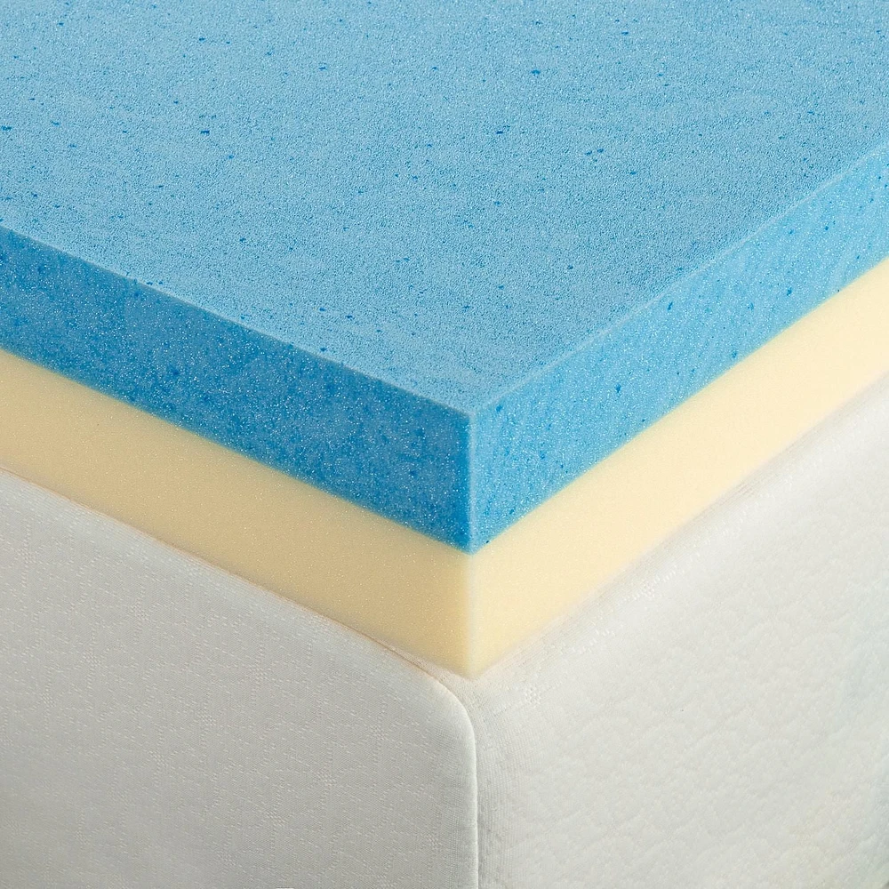 Zinus Spa Sensations surmatelas en mousse à mémoire de forme rafraîchissante de 4 pouces