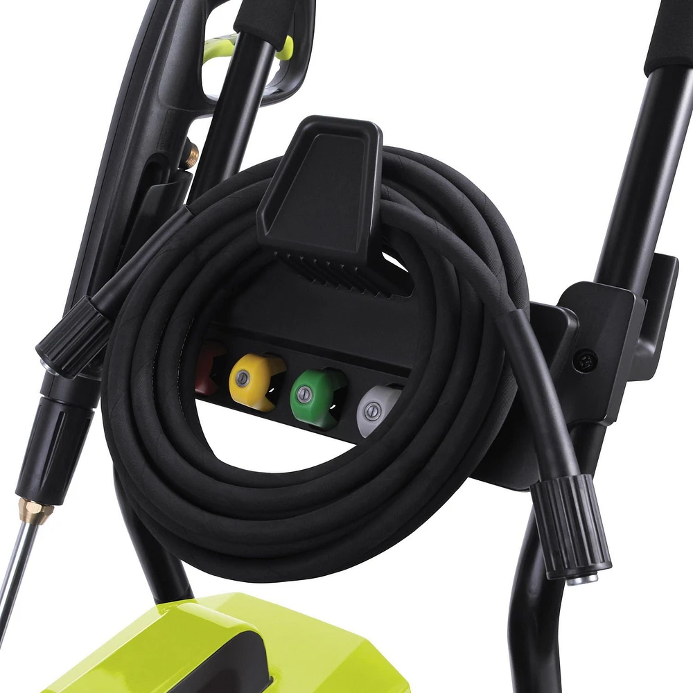 Sun Joe SPX9005-PRO Nettoyeur haute pression à vilebrequin à entraînement direct électrique à eau froide de la série commerciale, moteur à induction sans balais de 2,15 HP, 120 V, support mural, cage