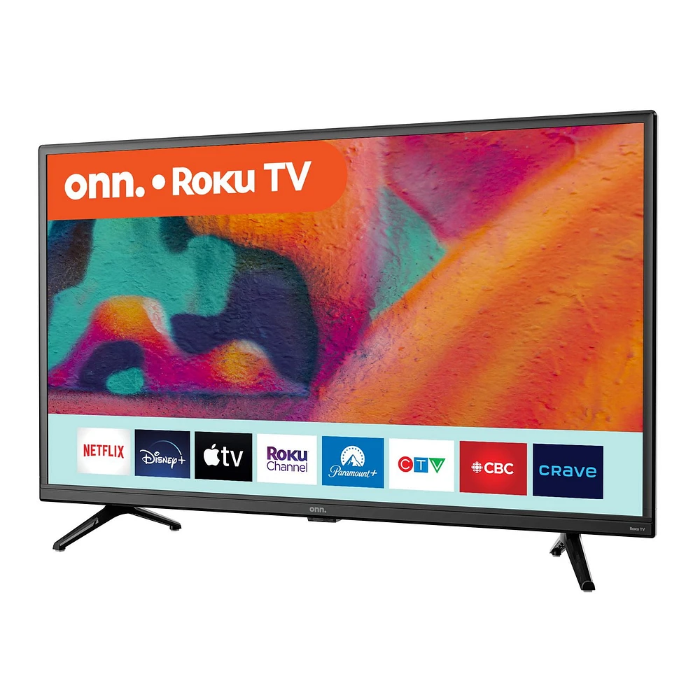 onn. 32” FHD 1080p Roku Smart TV (100122566-CA), 3 HDMI, 60 Hz