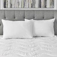 Oreiller de Lit Mainstays à Support Ferme pour Dormeur sur le Dos avec Enveloppe en Coton Lavable en Machine Mainstays Oreiller ferme