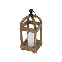 Hometrends Lanterne en bois 14.5pouces High 6.9 x 6.9 x 15.2 pouces