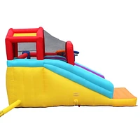 Château gonflable géant gonflable Climb 'N Bounce Clubhouse avec toboggan BANZAI