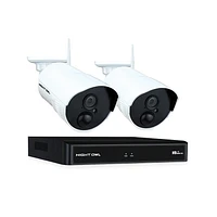 Night Owl Wireless NVR with Pre-Installed Hard Drive and 1080p HD Infrared IP Cameras, 1080p HD Wireless NVR