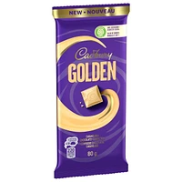 Cadbury Golden Caramelized White Chocolatey Candy Bar, 80 g