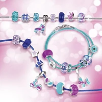 Make it Real Halo Charm Bracelets: True Blue