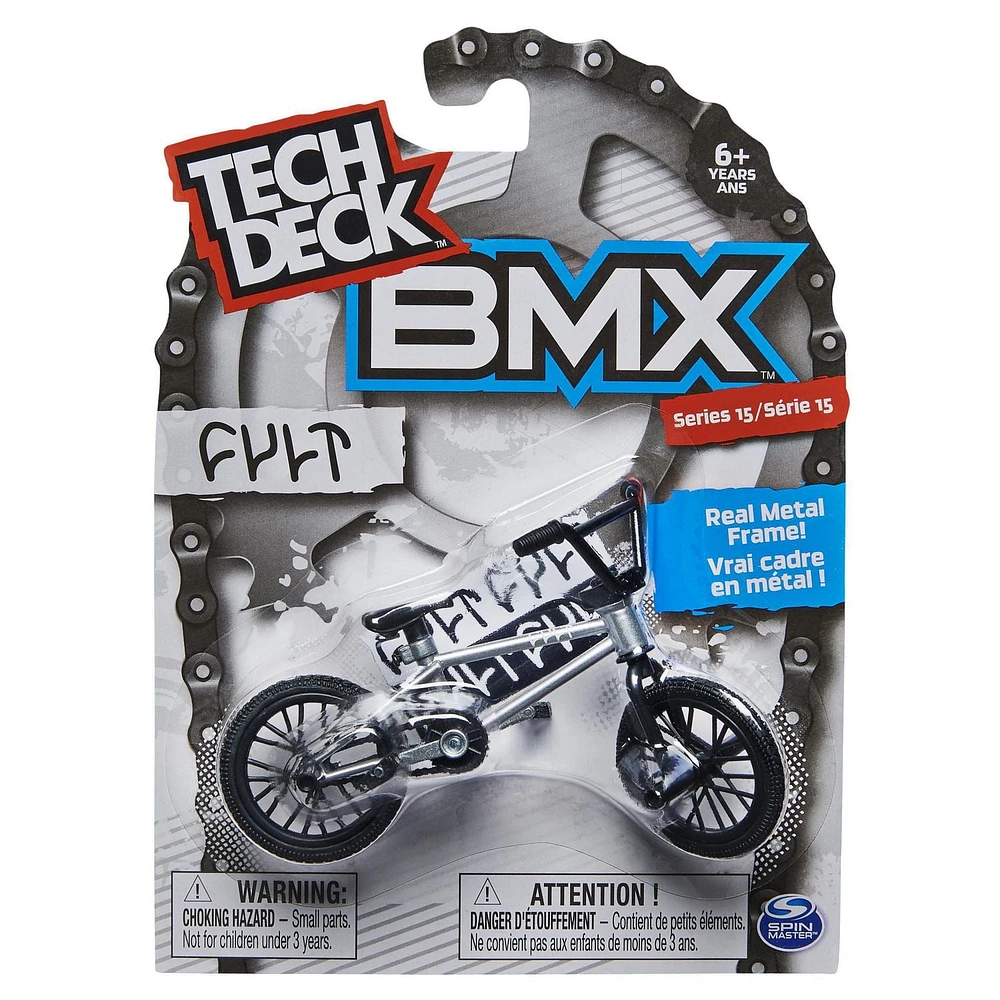 Tech Deck, BMX Finger Bike, Cult, Silver/Black, Series 15