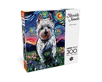 Buffalo Games - Adorable Animals - Westie Nights - 300 Piece Jigsaw Puzzle