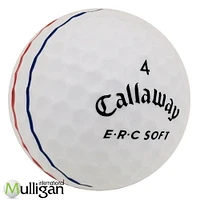 Mulligan - 96 Callaway ERC Soft (Triple Track) 4A Recycled Used Golf Balls, White