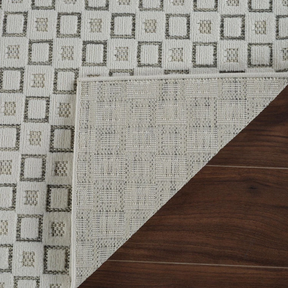 Rug Branch Maise Abstract Indoor Outdoor Area Rug, Cream Beige, Modern - Entryway, Hallway, Bathroom