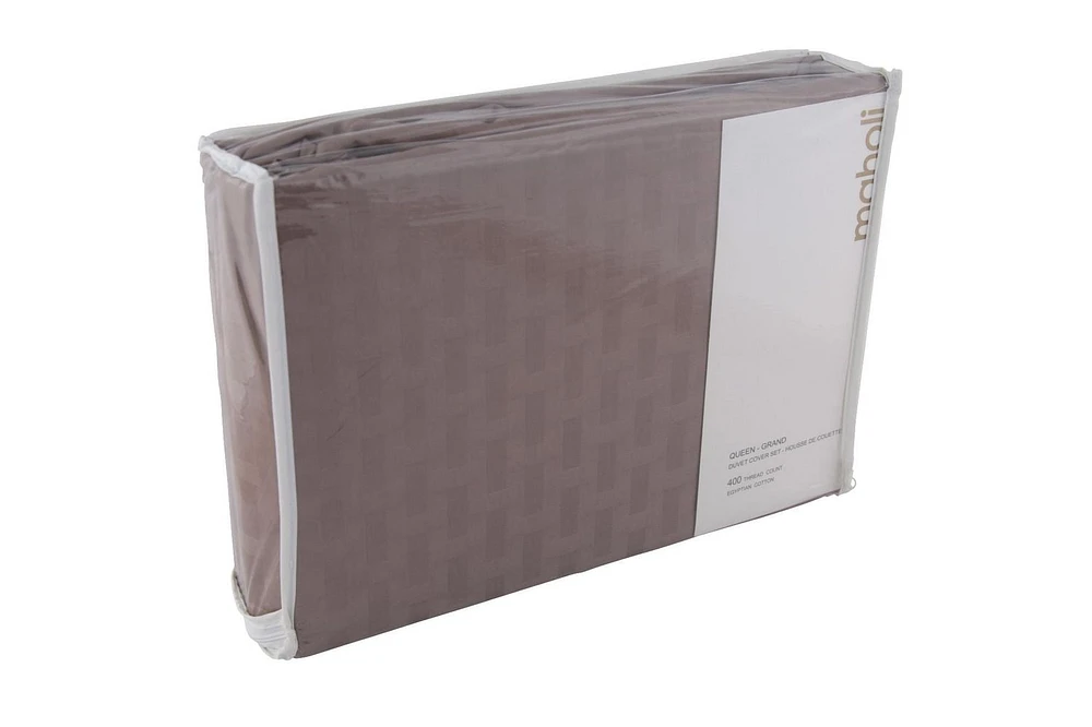 Ensemble de housse de couette - motif de bambou 400 fp coton de Maholi