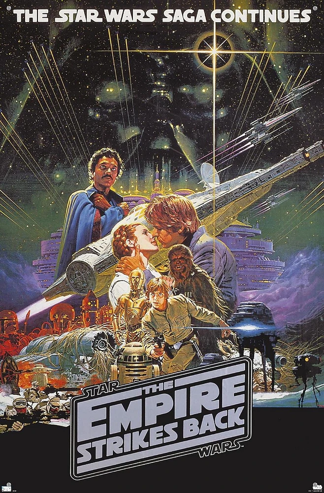 Star Wars: The Empire Strikes Back - Kiss One Sheet Wall Poster, 22.375" x 34"