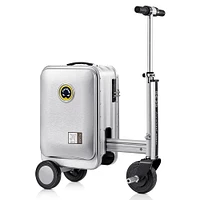 Airwheel Smart Riding Suitcase SE3S with Removable Battery, 21 Litre Storage, Silver