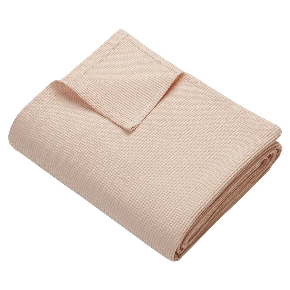 HOMETRENDS Waffle Blanket, 100% cotton