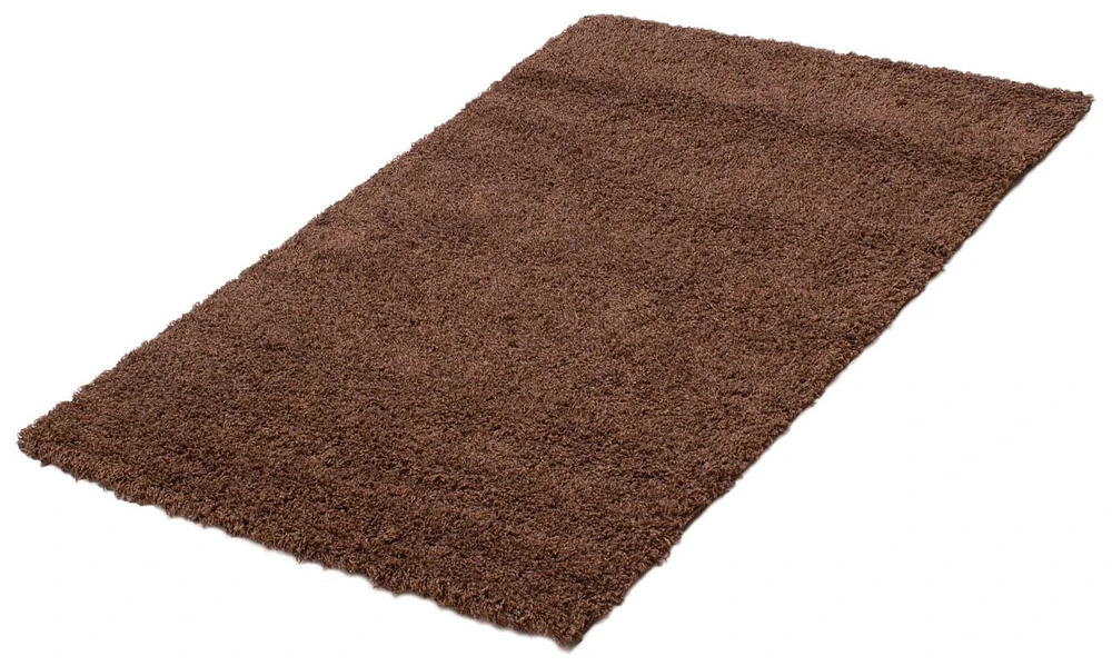 ECARPET Lotus Mod Dark Brown Shag 4'0" x 5'8"