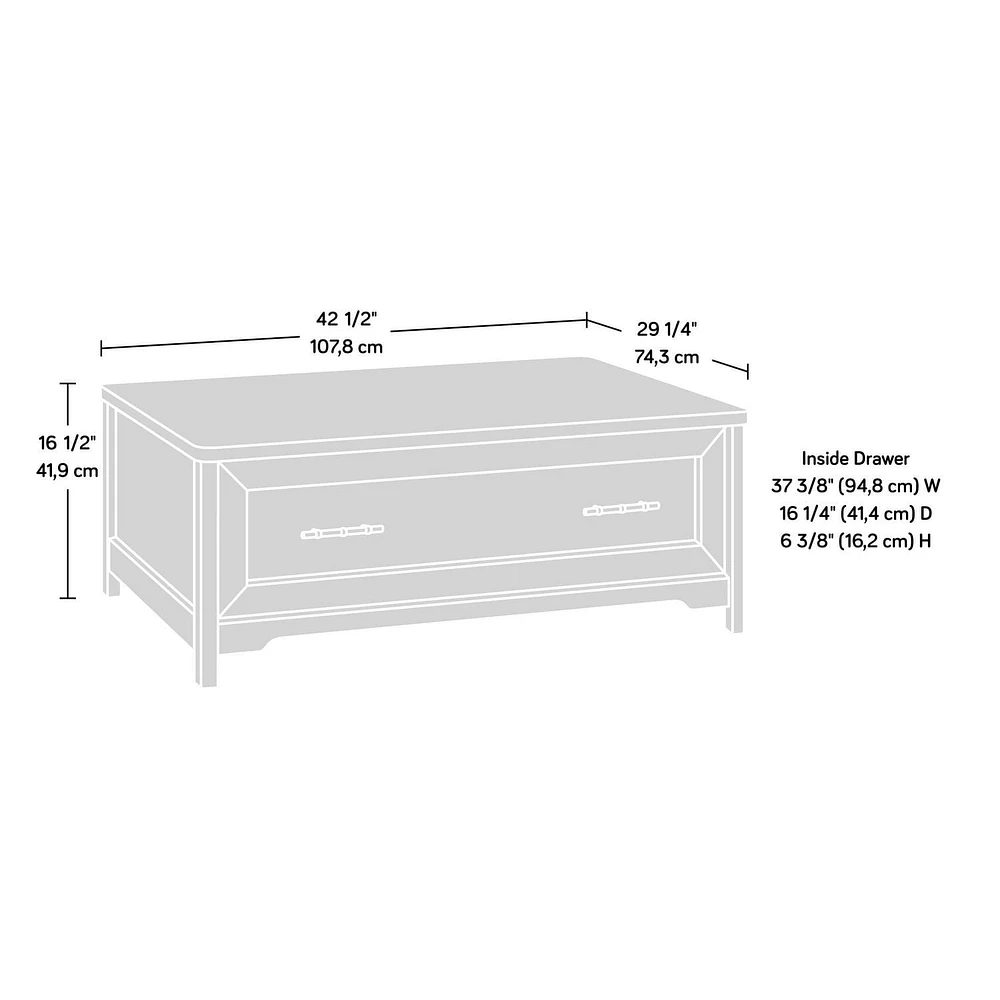 Sauder® Collection Coral Cape Table basse, Finition Sindoori Mango®, 423809