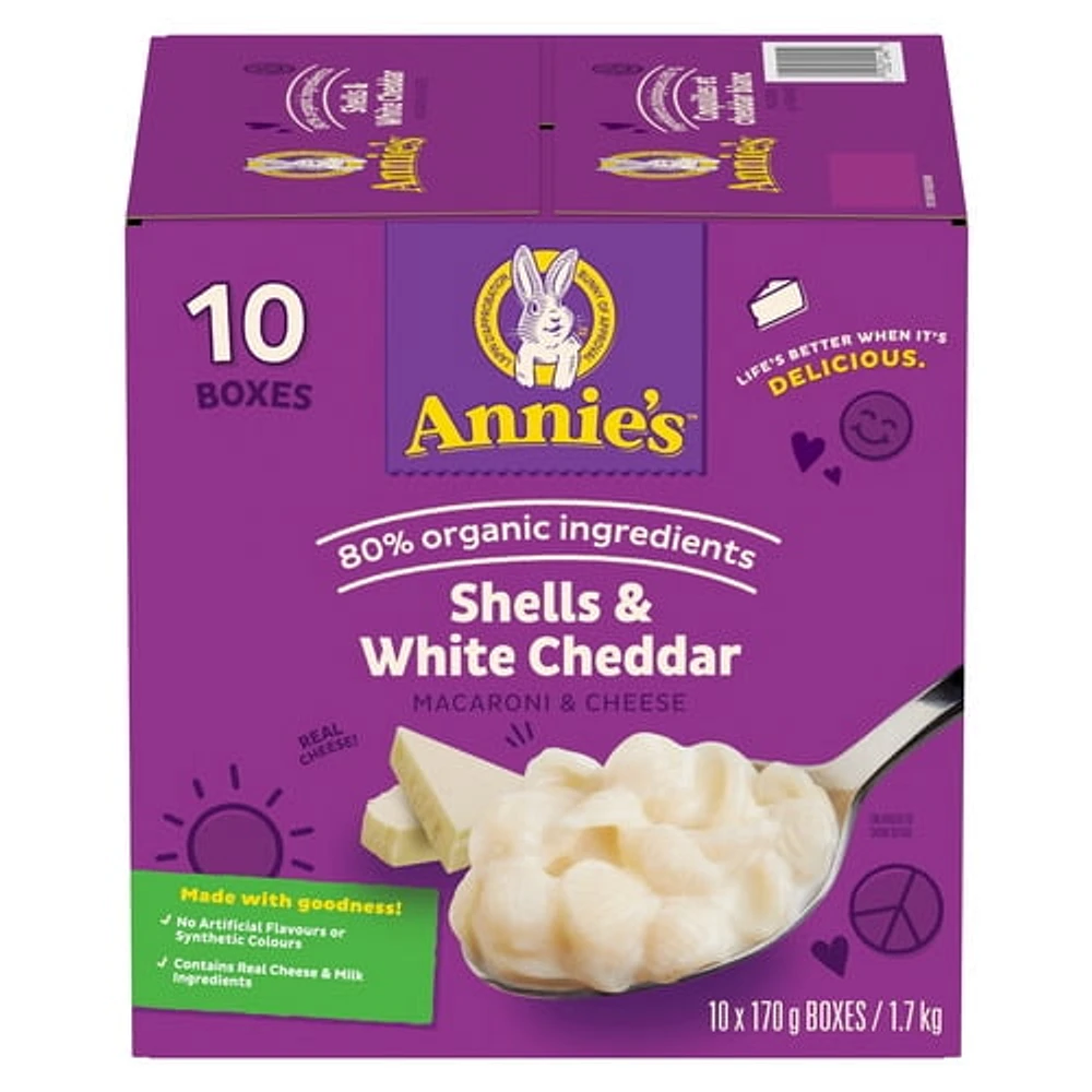 Annie's Macaroni & Cheese, Shells & White Cheddar, 1.7 kg, 1.7 kg