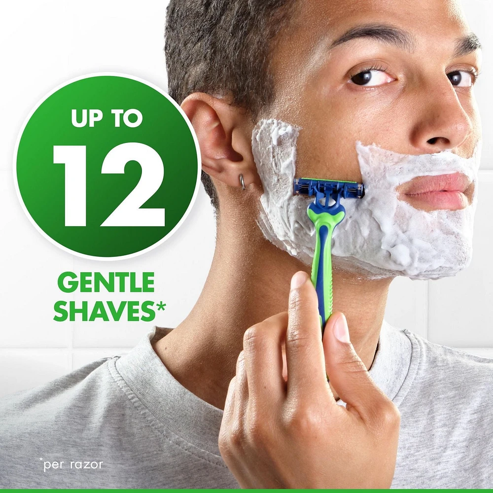 Sensor3 Sensitive Men's Disposable Razor, 12 Razors, 12CT