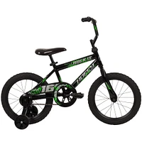 Le Rock It de Huffy ,16 pouces, vélo pour garçons avec roues d’entraînement, noir 4-6 ans