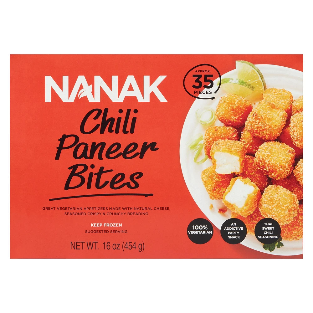 Nanak Chilli Paneer Bites, 454 g , 35 pieces