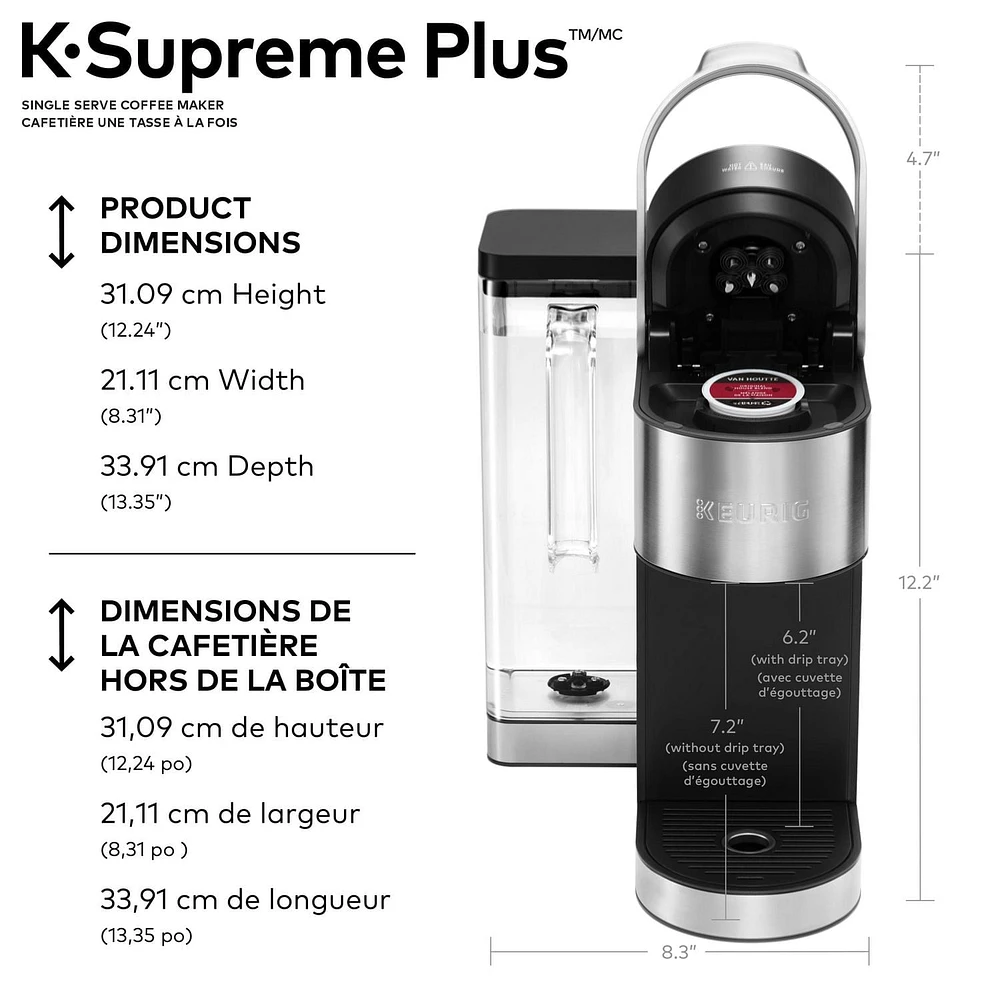Keurig K-Supreme Plus Single Serve K-Cup Pod Coffee Maker, Multistream