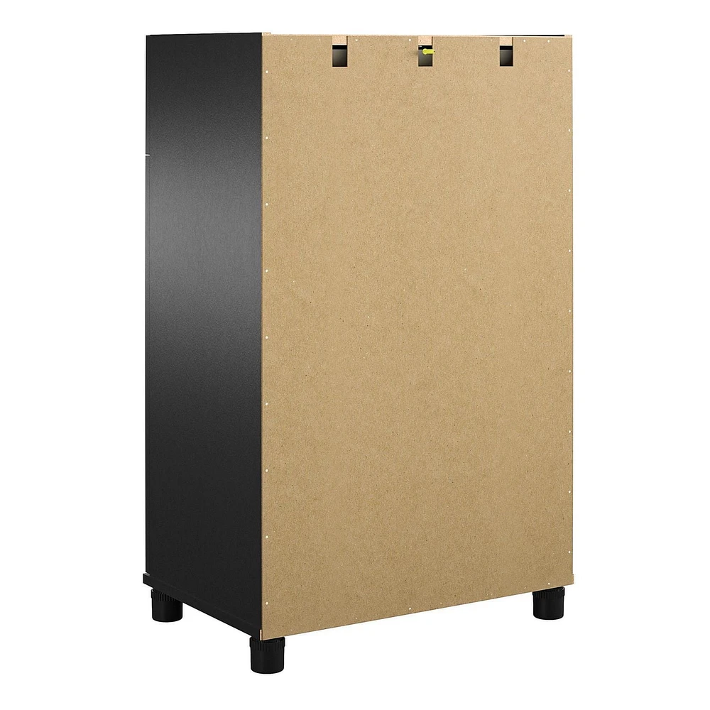 Meuble de rangement à 2 portes et 1 tiroir Lory de Systembuild Evolution, blanc
