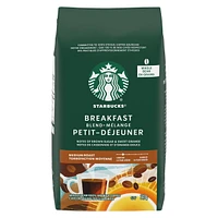 STARBUCKS Breakfast Blend Medium Roast Whole Bean Coffee