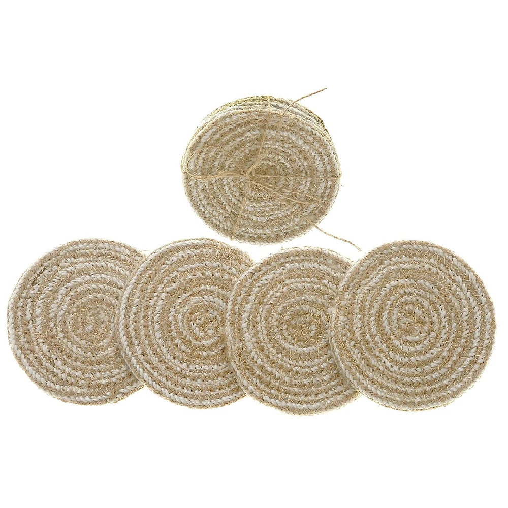4 Coaster De Ligne Ronde Pc