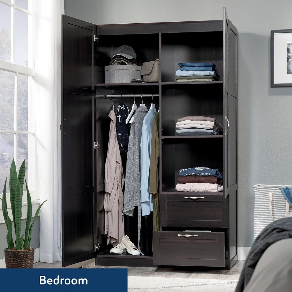 Sauder® Select Meuble de Rangement / Armoire, Finition Merisier Cannelle, 420055