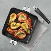 Starfrit The Rock Multifunctional 9” Square Fry Pan, Detachable handle T-Lock system