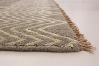 ECARPETGALLERY 5'1" x 8'2" Moroccan Eternity Hand-knotted Area Rug for Living Room, Dining Room and Bedroom in Grey