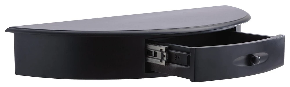 kieragrace Providence Morris Half Moon Shelf - Black, Matte Finish