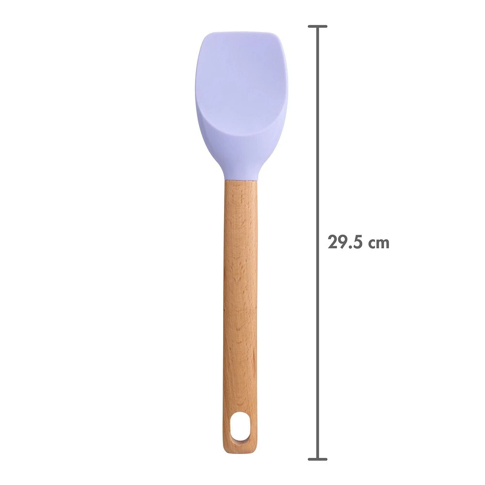 Spatule-Cuillère Way to Celebrate en Silicone de 11.6”, Mauve