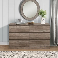 Living Essentials by Hillsdale Brindle 6-Drawer Dresser