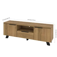 Bestar Auva 67W TV Stand maple brown