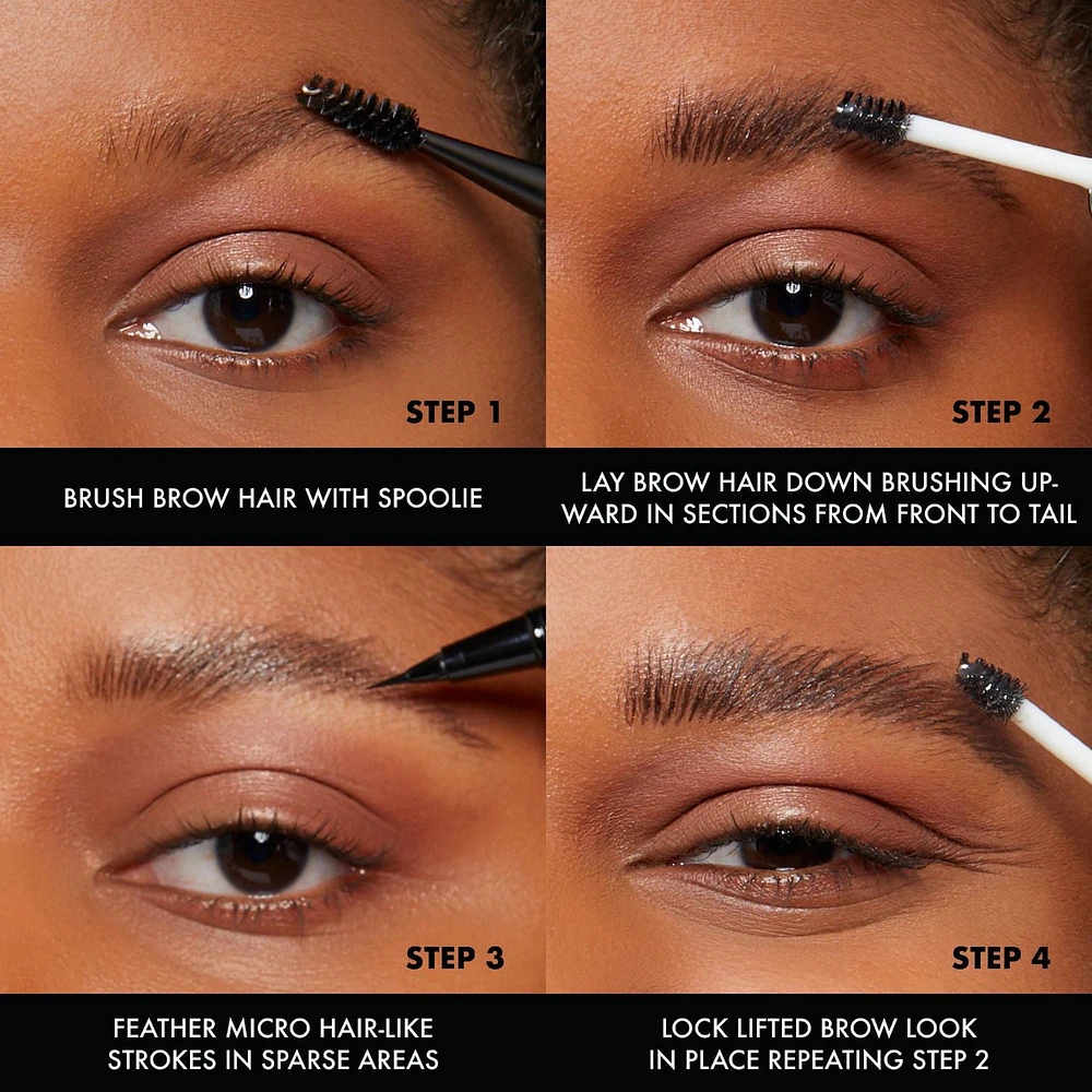 NYX PROFESSIONAL MAKEUP, The Brow Glue, Instant Brow Styler, 16H Extreme Hold, Vegan Formula - Warm Brown, 0.18oz / 5g, Tinted brow styler