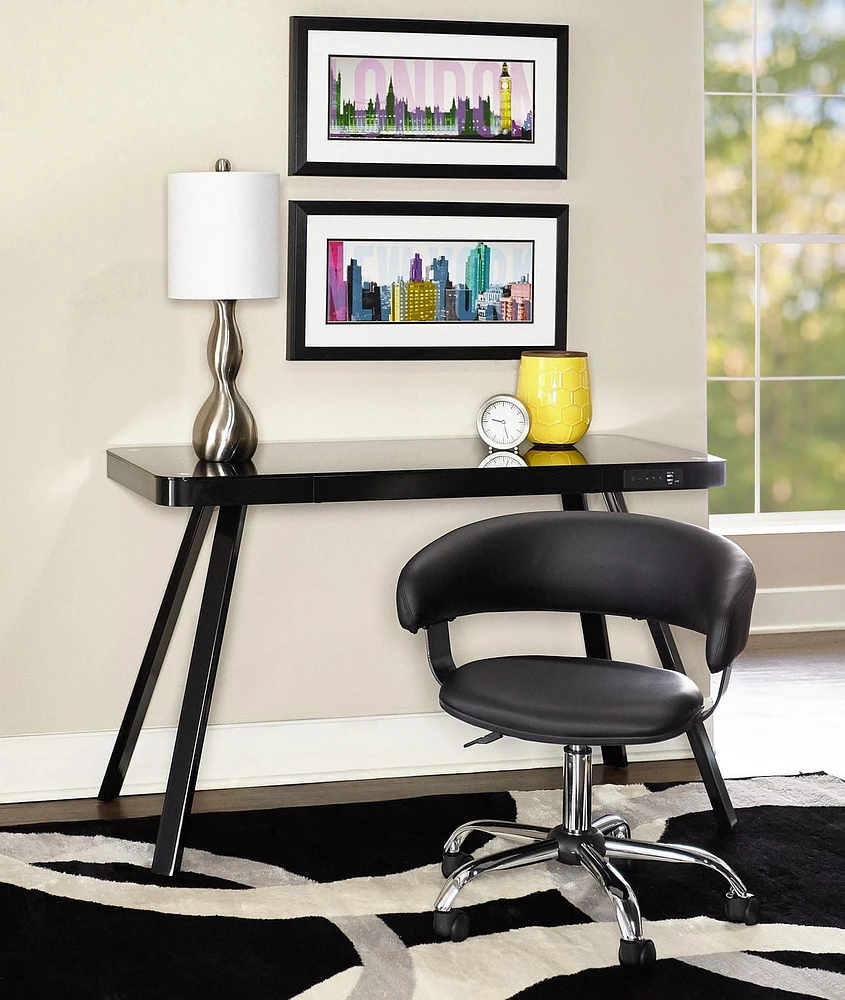 Chaise de Bureau Maibaum, Noir