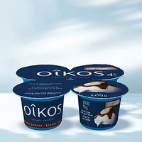 Oikos Extra Creamy Greek Yogurt, Banana Chocolate Flavour, 4% MF, 4 x 95 g