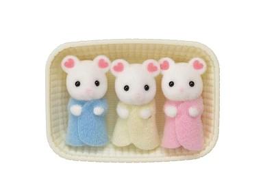 Triples de Souris Guimauve Calico Critters, 3 Figurines Bébé